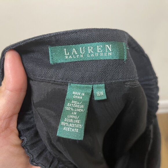 Lauren Ralph Lauren Linen Pants sz 16W - Picture 9 of 16